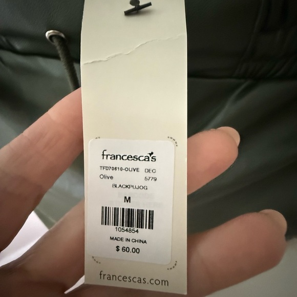 Francesca's Collections Dark Green Jogger Pants - Picture 5 of 6